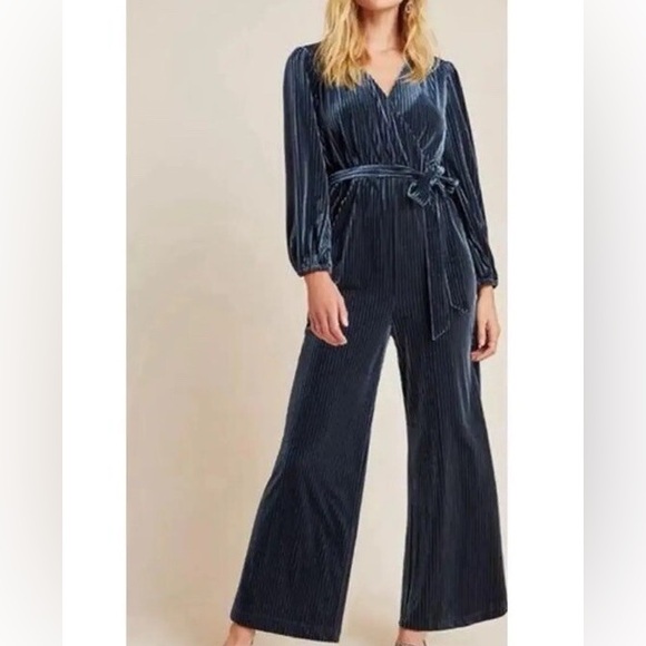 Anthropologie Pants - Anthropologie Ali & Jay Samantha Velvet Jumpsuit in Teal, L